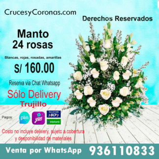 Manto 24 rosas